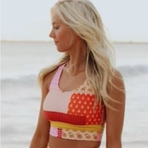 Beautiful Nani Patchwork Swim Top S